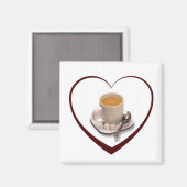 Aimant J'adore le café (Recto/Verso)