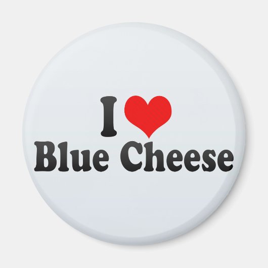 Aimant J'adore le fromage bleu (Devant)