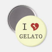 Aimant J'adore le gelato (Recto/Verso)