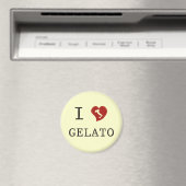 Aimant J'adore le gelato (In Situ (Lave-vaisselle))