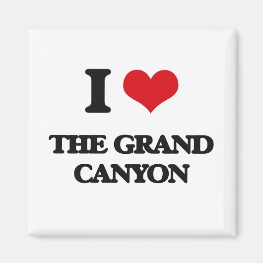 Aimant J'adore le Grand Canyon (Devant)