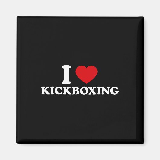 Aimant J'adore le kickboxing _1 (Devant)