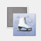 Aimant J'adore le patinage (Recto/Verso)