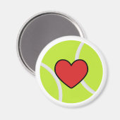 Aimant j'adore le tennis (Recto/Verso)