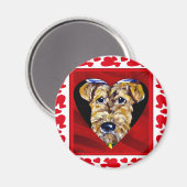 Aimant J'adore les Airedales (Recto/Verso)