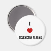 Aimant J'adore les alarmes de télémétrie (Recto/Verso)