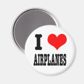 AIMANT J'ADORE LES AVIONS (Recto/Verso)