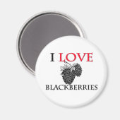 Aimant J'adore les Blackberry (Recto/Verso)