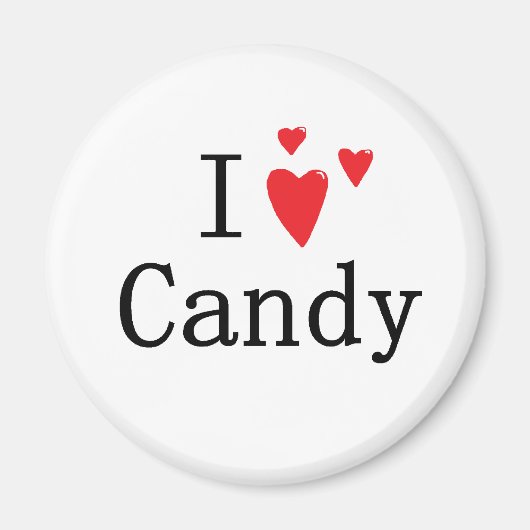 Aimant J'adore les bonbons (Devant)