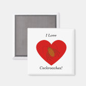 Aimant J'adore les cafards (Recto/Verso)