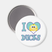 Aimant J'adore les canards (Recto/Verso)