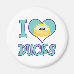 Aimant J'adore les canards