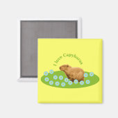 Aimant J'adore les Capybaras (Recto/Verso)