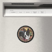 Aimant J'adore les chiens de boston Terrier (In Situ (Lave-vaisselle))