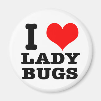 Aimant J'ADORE les coccinelles