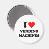 Aimant J'adore les distributeurs automatiques (Recto/Verso)