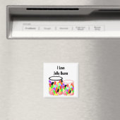 Aimant J'adore les Jelly Beans (In Situ (Lave-vaisselle))
