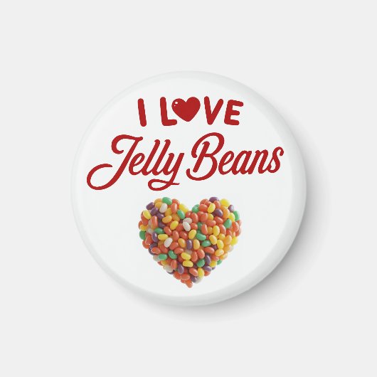 Aimant J'adore les Jellybeans (Devant)