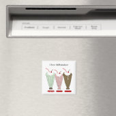 Aimant J'adore les milkshakes (In Situ (Lave-vaisselle))