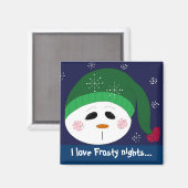 Aimant J'adore les Nuits Frosty (Recto/Verso)