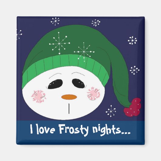 Aimant J'adore les Nuits Frosty (Devant)