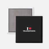 Aimant J'adore les parcs de skate Transitions Skateboard (Recto/Verso)