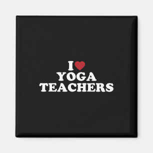 Aimant J'adore les professeurs de yoga, j'aime les profes