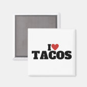 Aimant J'adore les tacos (Recto/Verso)