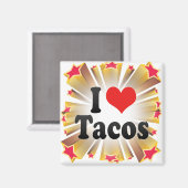 Aimant J'adore les Tacos (Recto/Verso)