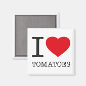 AIMANT J'ADORE LES TOMATES (Recto/Verso)