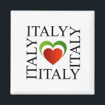 Aimant J'adore l'italie avec les couleurs du drapeau ital<br><div class="desc">J'adore l'italie avec les couleurs du drapeau italien</div>