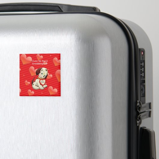 Aimant J'adore ma douce petite-fille, (In Situ (Bagages))