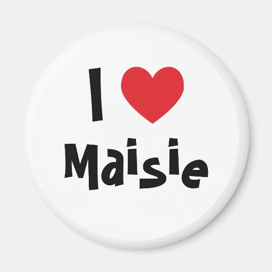 Aimant J'adore Maisie (Devant)