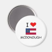 Aimant J'adore MCDONOUGH Géorgie (Recto/Verso)