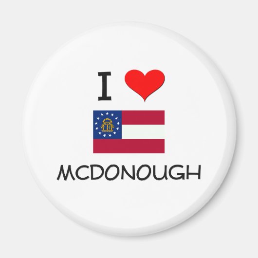 Aimant J'adore MCDONOUGH Géorgie (Devant)