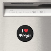 Aimant J'adore Michigan (In Situ (Lave-vaisselle))