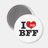 Aimant J'adore mon BFF (Recto/Verso)