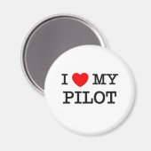 Aimant J'adore mon PILOTE (Recto/Verso)