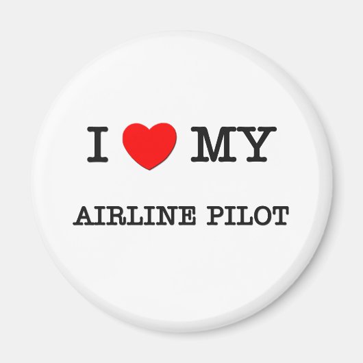 Aimant J'adore mon PILOTE AÉRIEN (Devant)