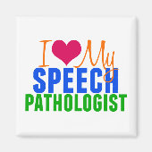 Aimant J'adore mon SLP (Devant)