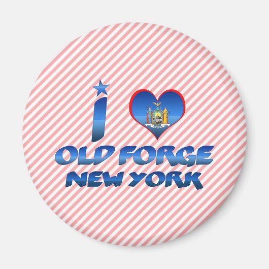 Aimant J'adore Old Forge, New York (Devant)