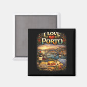 Aimant J'adore Porto (Recto/Verso)