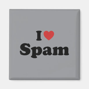 Aimant J'adore Spam Humour Drôle Rétro
