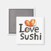 Aimant J'adore Sushi (Recto/Verso)