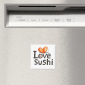 Aimant J'adore Sushi (In Situ (Lave-vaisselle))