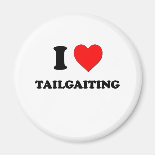 Aimant J'adore Tailgaiting (Devant)