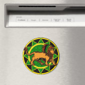 Aimant Jah King Dredlock Lion (In Situ (Lave-vaisselle))