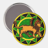 Aimant Jah King Dredlock Lion (Recto/Verso)