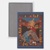 Aimant Jah Rastafari Haile Selassie HIM Rasta Roots  (Recto/Verso)