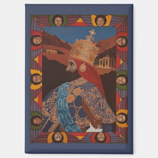 Aimant Jah Rastafari Haile Selassie HIM Rasta Roots  (Recto)